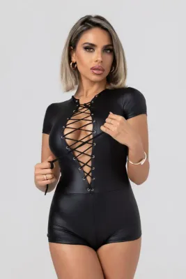 Christine - Short-Sleeve Bodysuit Lilith