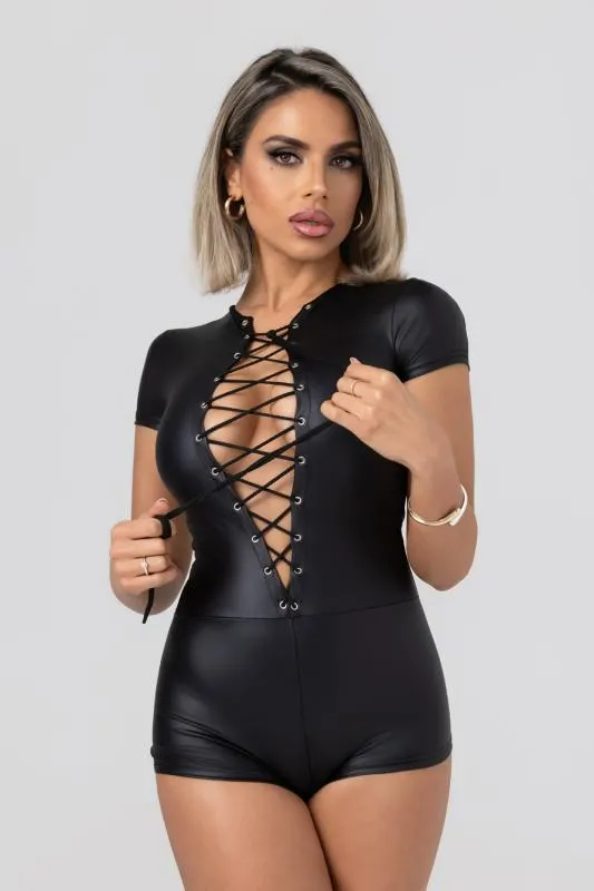 Christine - Short-Sleeve Bodysuit Lilith