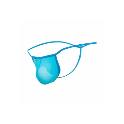 String transparent en T aqua L/XL - MaleBasics