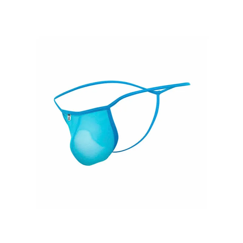 String transparent en T aqua L/XL - MaleBasics