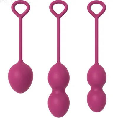 Boules de Geisha Kit 3 Poids Différents Rouges - Armony