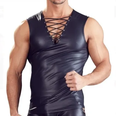 NoGenderWear Débardeur NIGHT CLUB LACE Noir
