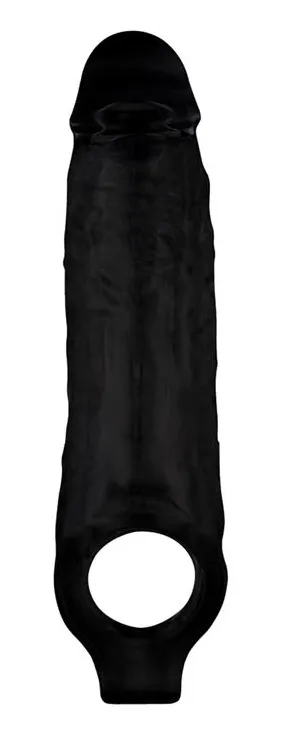 Gaine de pénis MIGHTY 15 x 4.5cm Noire