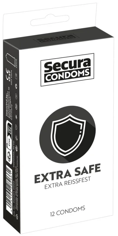 Préservatifs épais en latex EXTRA SAFE x12