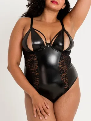 Body ouvert wetlook Fierce Muse 3X/4X
