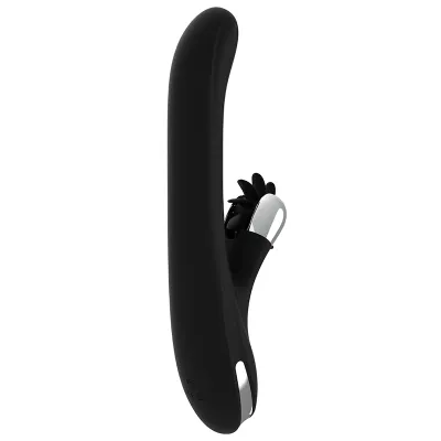 Vibromasseur Rabbit Storm Rotation Vibe - Black & Silver