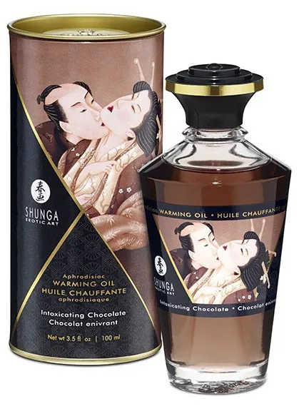 Huile de massage Chauffante Aphrodisiaque - CHOCOLAT Enivrant 100ml