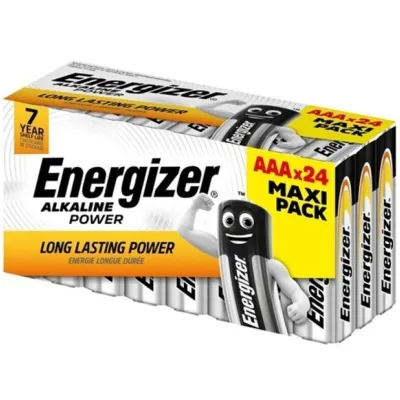 Piles alcalines AAA LR03 lot de 24 - Energizer