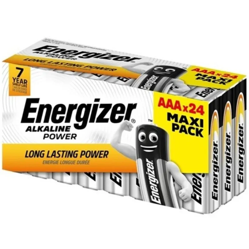 Piles alcalines AAA LR03 lot de 24 - Energizer