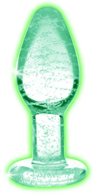 Plug phosphorescent en verre GLOW S 7 x 2.8cm