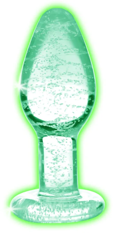 Plug phosphorescent en verre GLOW S 7 x 2.8cm