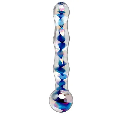 Dildo en Verre Artisanal Icicles N°8 Transparent - Pipedream