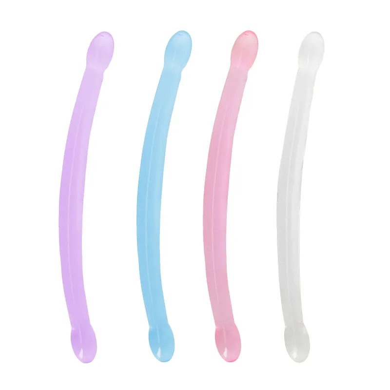 Double Dildo Crystal Clear