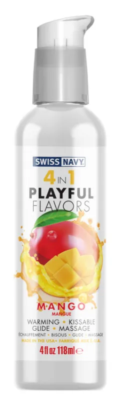 Swiss Navy Playful Lubrifiant 4 en 1 PLAYFUL FLAVORS 118ml Mangue