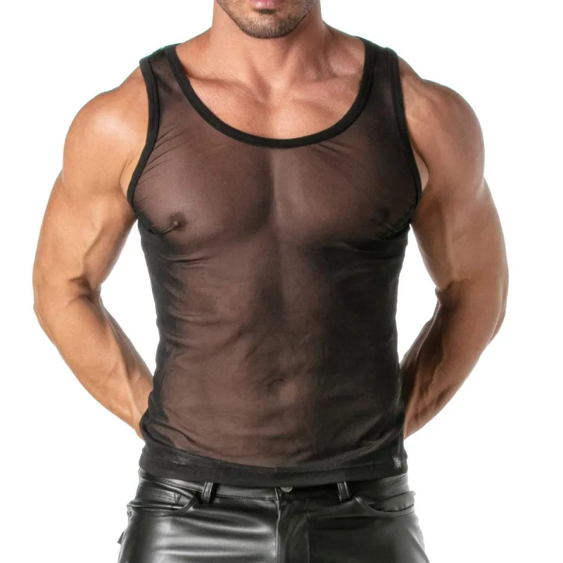 TOF Paris Débardeur MESH TANK TOP Noir