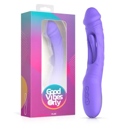 Good Vibes Only - Flax Godemiché vibrant avec stimulateur du point G