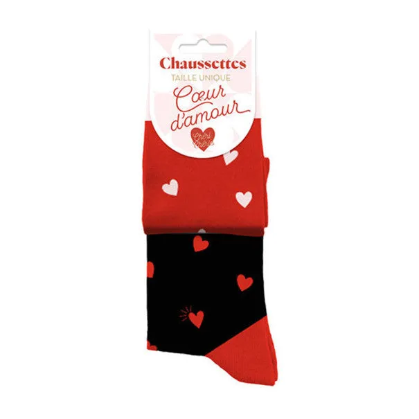 Chaussettes Coeur d'amour - Unique 36-42