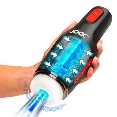 JOCK - Masturbateur avec Aspiration et Vibration Rechargeable