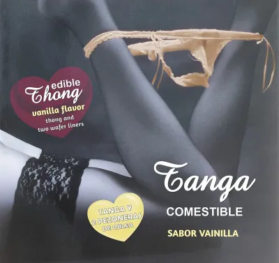 Lingerie Comestible String & Cache-Tétons Vanille - Hotflowers