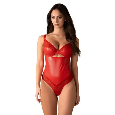 Obsessive Aliosa Body Dentelle Rouge 2XL/3XL
