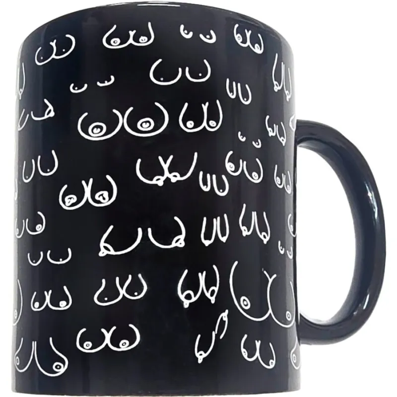 Mug Erotique Tasse Seins Noire 370ml - Diablo Picante
