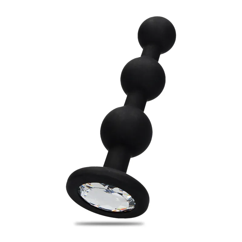 Bijou Anal Silicone Beaded Diamond