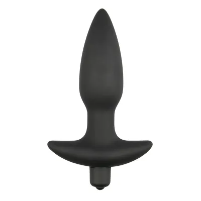 Plug anal vibrant Noir - 14,5 cm