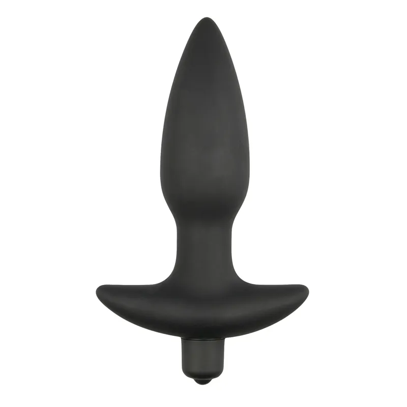 Plug anal vibrant Noir - 14,5 cm