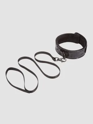 Collier et Laisse Black Rose