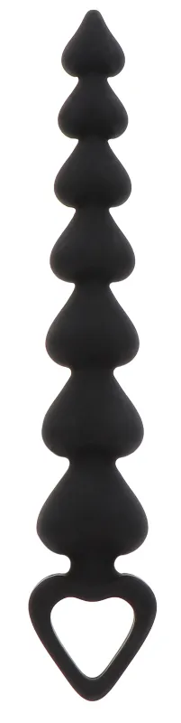 Chapelet anal en silicone HEART BEADS 18 x 3.4cm