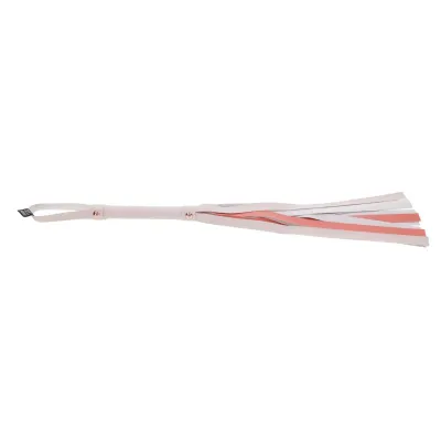 Sportsheets – S&M Peaches ‘n CreaMe Flogger Rayé – Cream & Orange