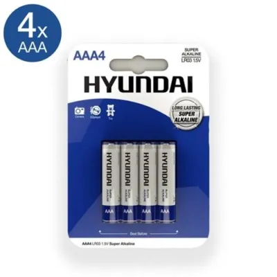 Panasonic - Hyundai piles AAA alcalines - 4 pcs
