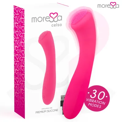 Vibromasseur rechargeable Celso en silicone premium - Moressa