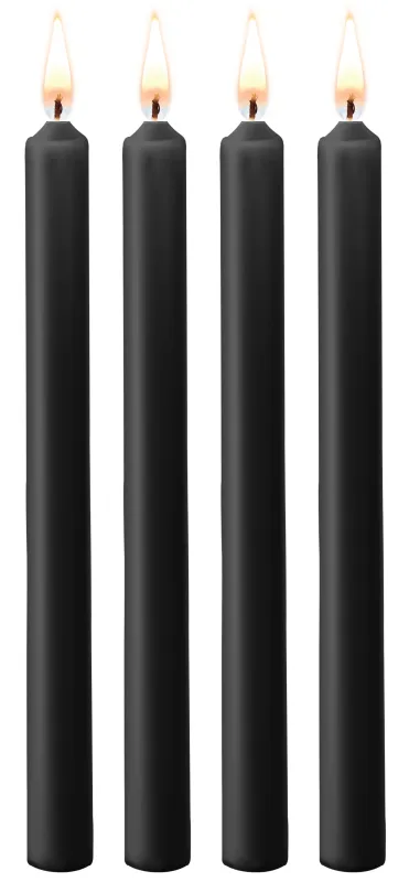 Ouch! Lot de 4 Bougies SM TEASING WAX Noire