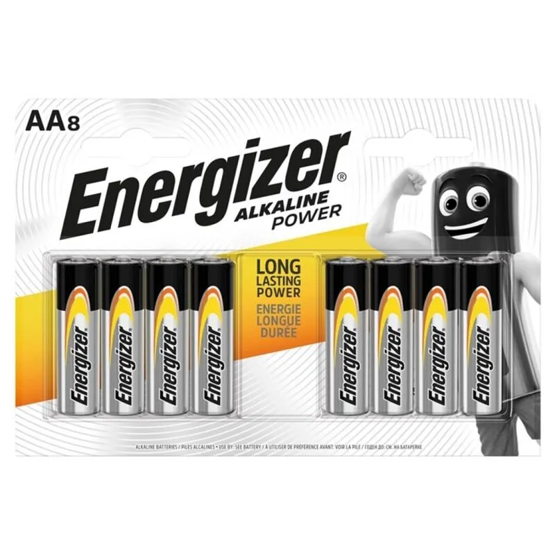 Piles alcalines AA LR6 lot de 8 - Energizer