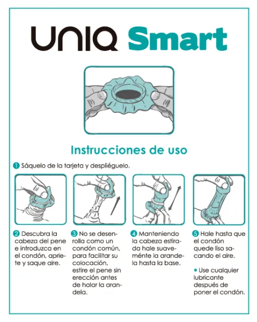 Préservatifs avant érection Uniq Smart sans latex x3 - Uniq