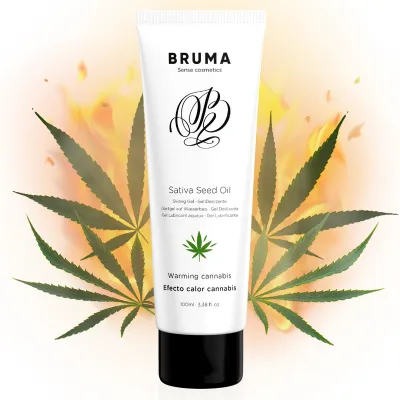 Gel lubrifiant réchauffant Cannabis 100ml - Bruma