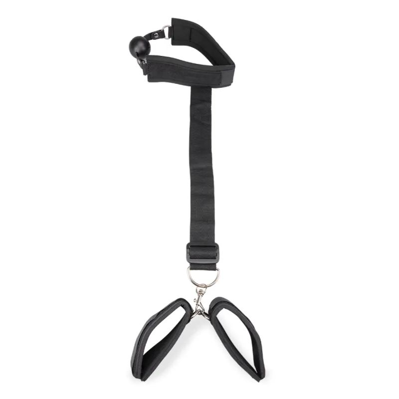 Bâillon gag-ball avec attache poignets