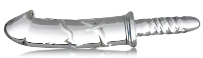 Gode à poignée en verre BATTLE RAMMER 20 x 4.5 cm