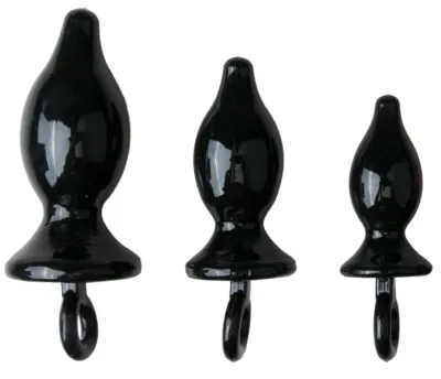 Kit de 3 plugs TET ASS Noirs