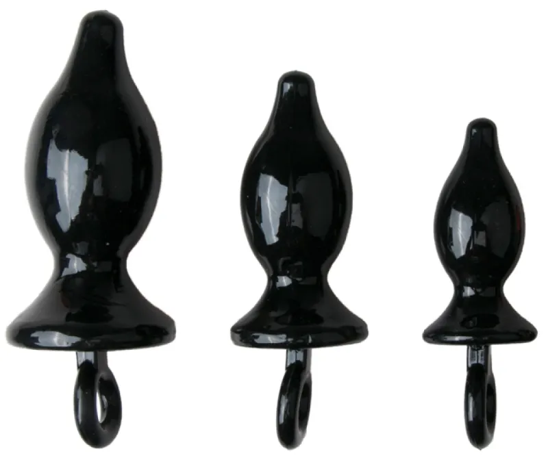 Kit de 3 plugs TET ASS Noirs