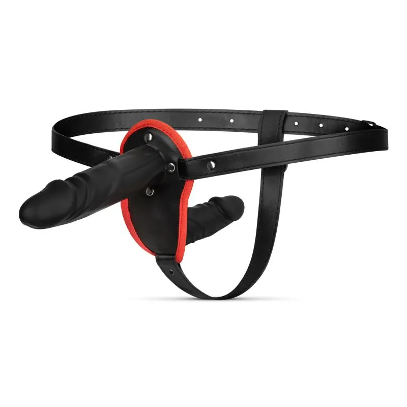 Easytoys Fetish - Ensemble Double Gode-Ceinture - Noir
