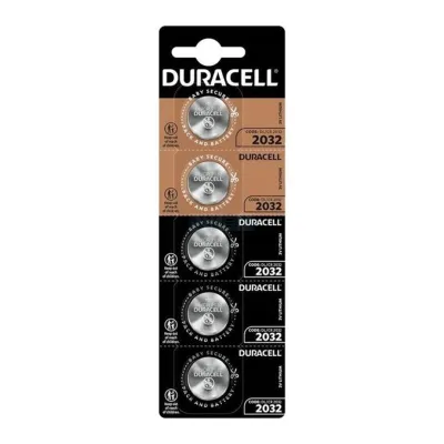 Pile bouton lithium CR2032 3V lot de 5 - Duracell
