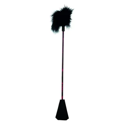 Cravache Plumeau BDSM Scandal Rouge Noir - CalExotics