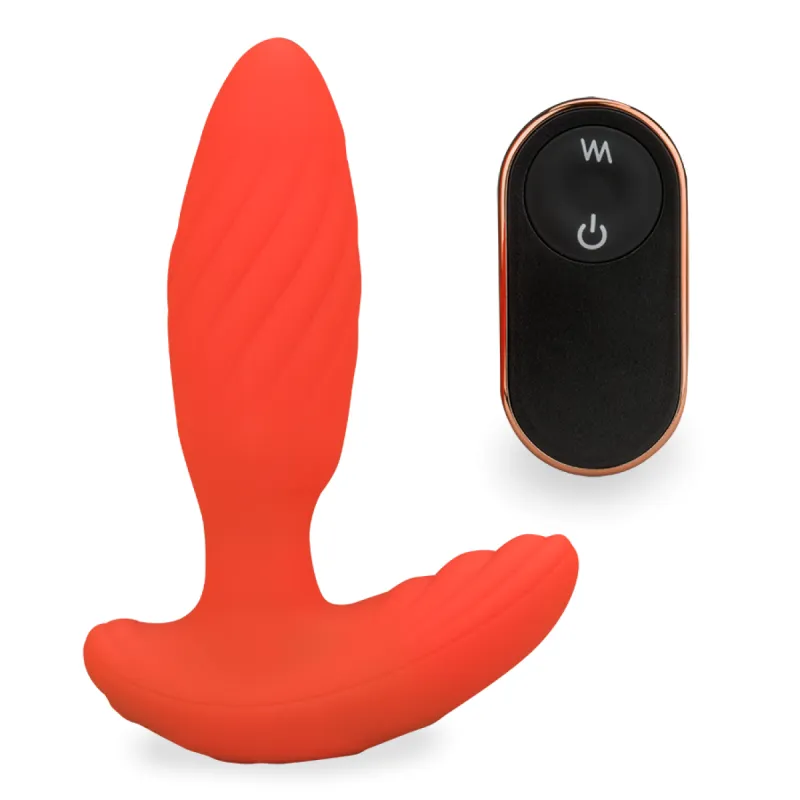 Plug anal télécommandé vibrant et rotatif SpinJoy