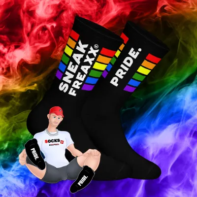 SneakFreaxx Chaussettes noires SNEAK PRIDE