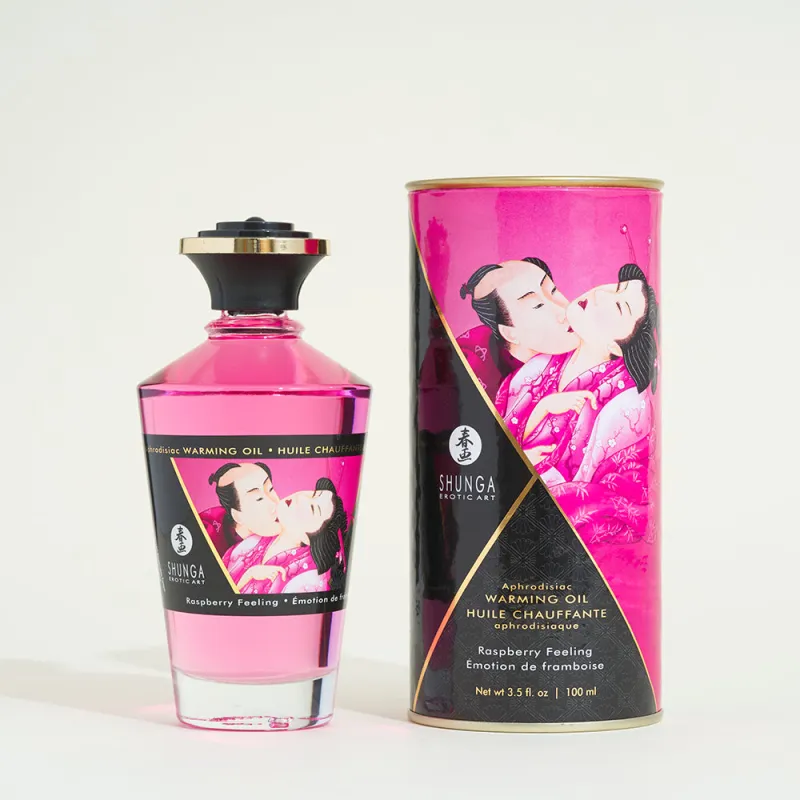 Huile chauffante aphrodisiaque -   Framboise
