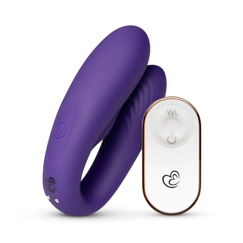 Vibromasseur pour Couples avec Télécommande - Violet
