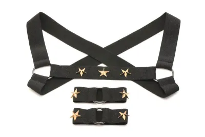 XR Brands - Harnais de Poitrine avec Brassards - Noir