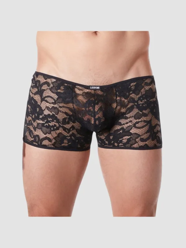 Boxer Dentelle LM706 Noir